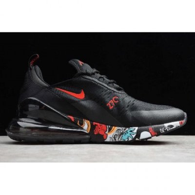 Nike Air Max 270 Graffiti Siyah / Kırmızı Koşu Ayakkabısı Türkiye - WGBN9X33